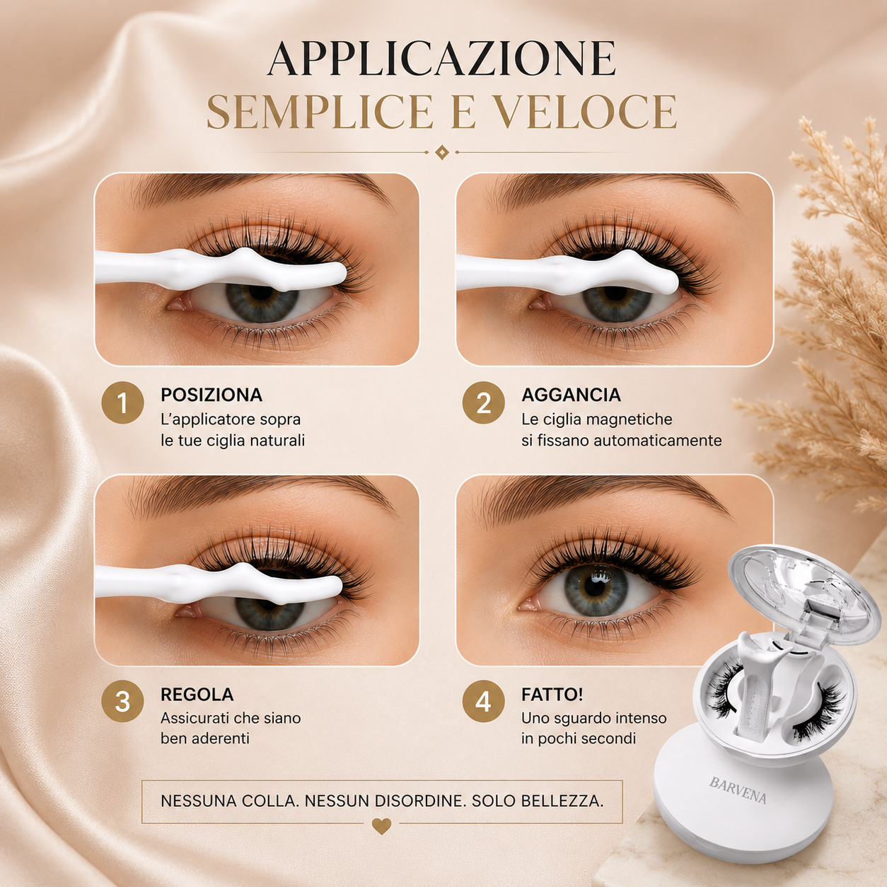 Ciglia Magnetiche Effetto Naturale