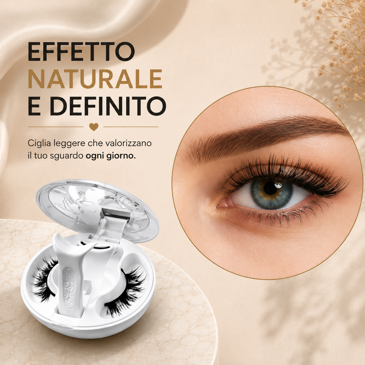 Ciglia Magnetiche Effetto Naturale