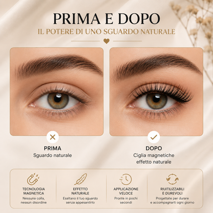 Ciglia Magnetiche Effetto Naturale