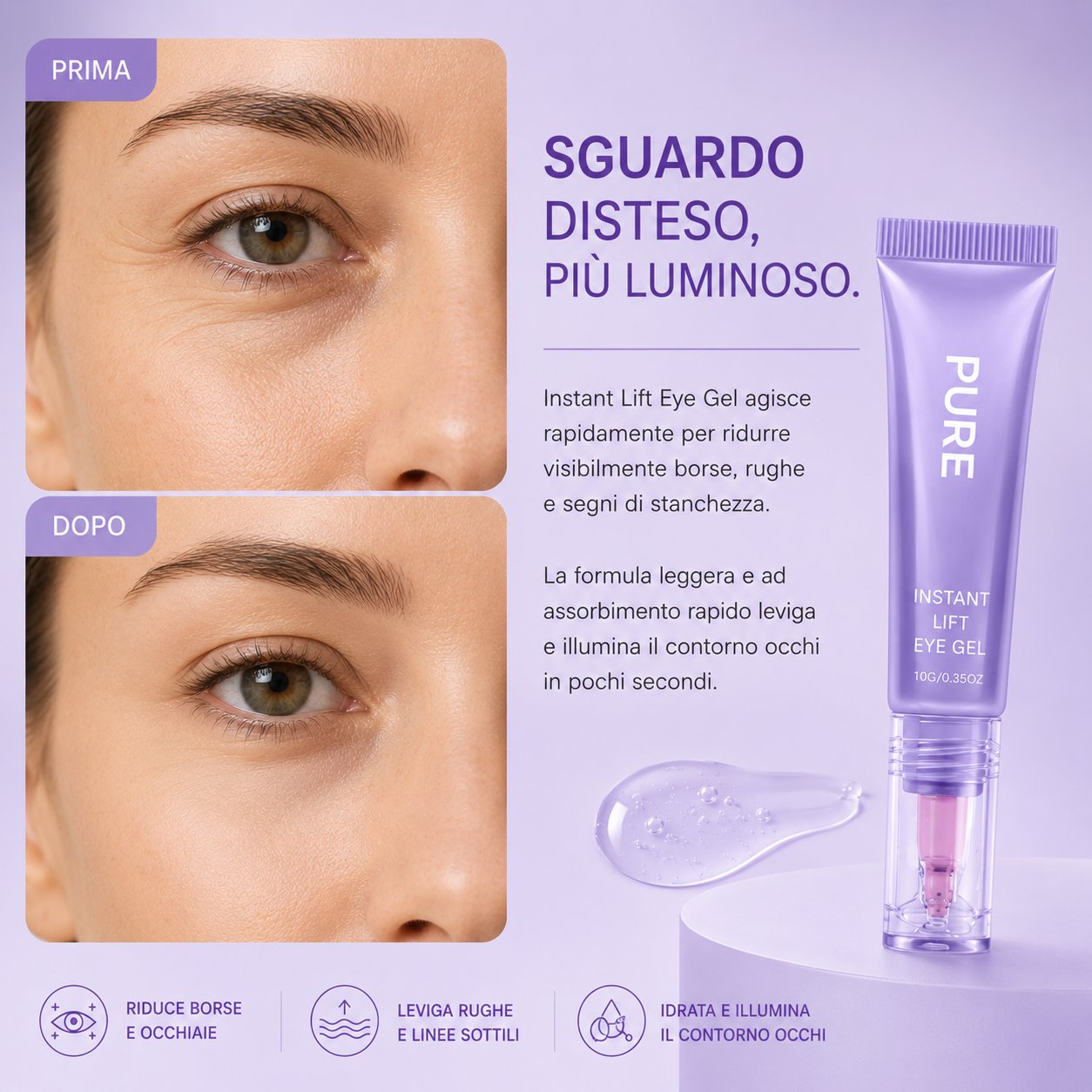 Gel Contorno Occhi Istantaneo al Collagene