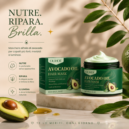 Avocare® | Maschera Capelli con Olio di Avocado
